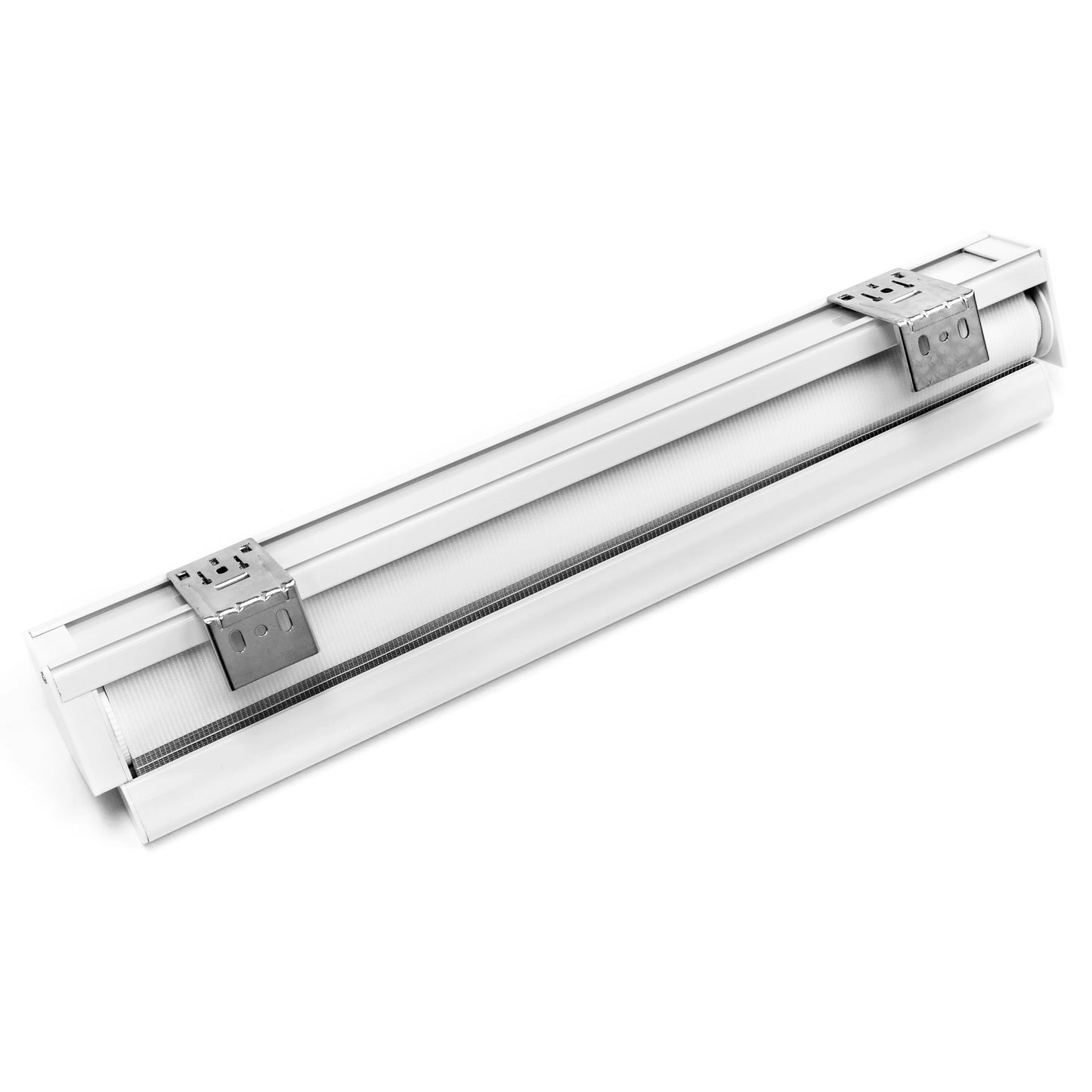 Zebra Cordless Window Blinds, Dual Layered Light Filtering Roller Shades, Easy Install Blinds, Indoor Home Decor, Pull-Down Shades for Windows, Light Control for Day & Night, White, 66"W X 72"H