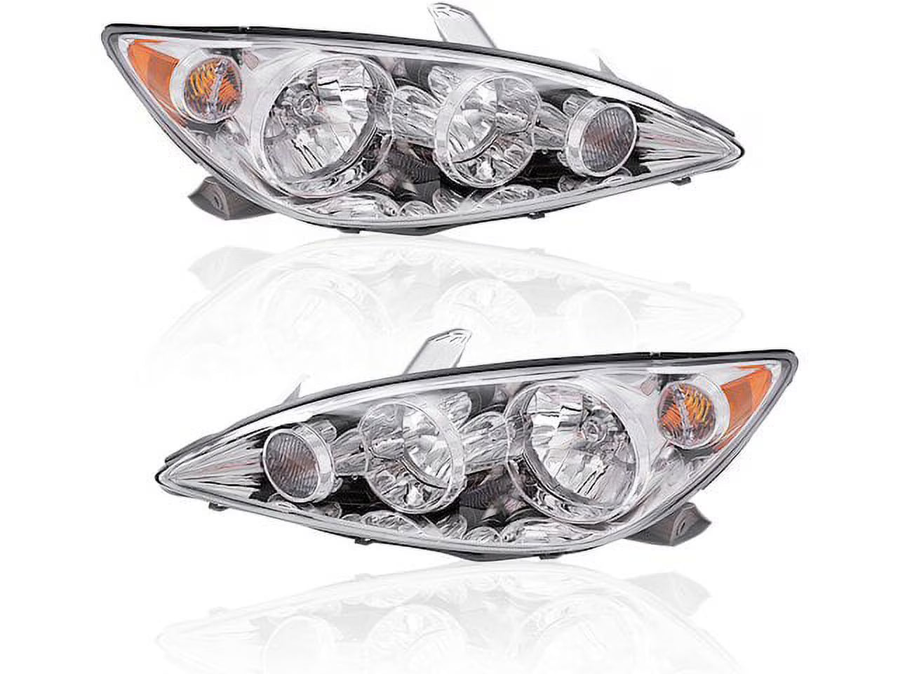 Headlight Assembly Set - Compatible with 2005 - 2006 Toyota Camry Sedan 4-Door