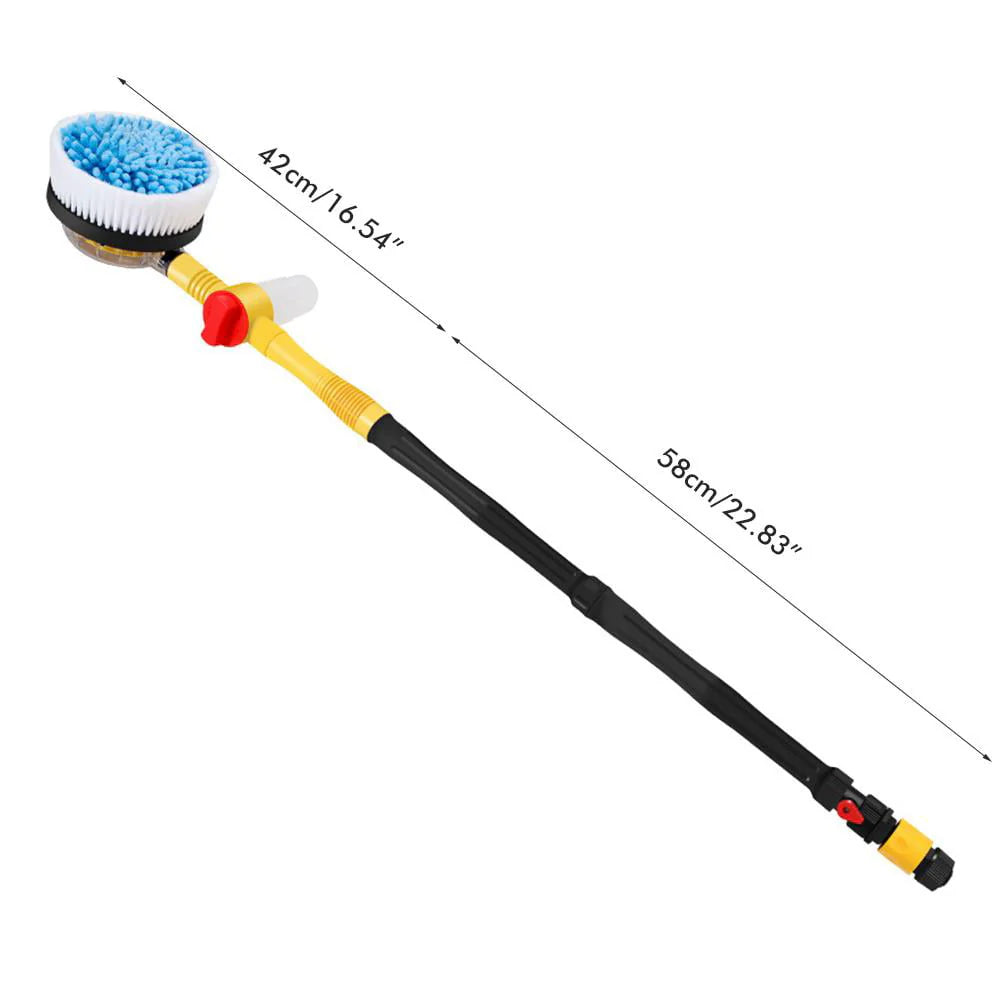 Car Wash Cleaning Kit Chenille Microfiber Wash Mop 360 Degree Automatic Rotation Car Wash Tool for Windshield Windows Doors