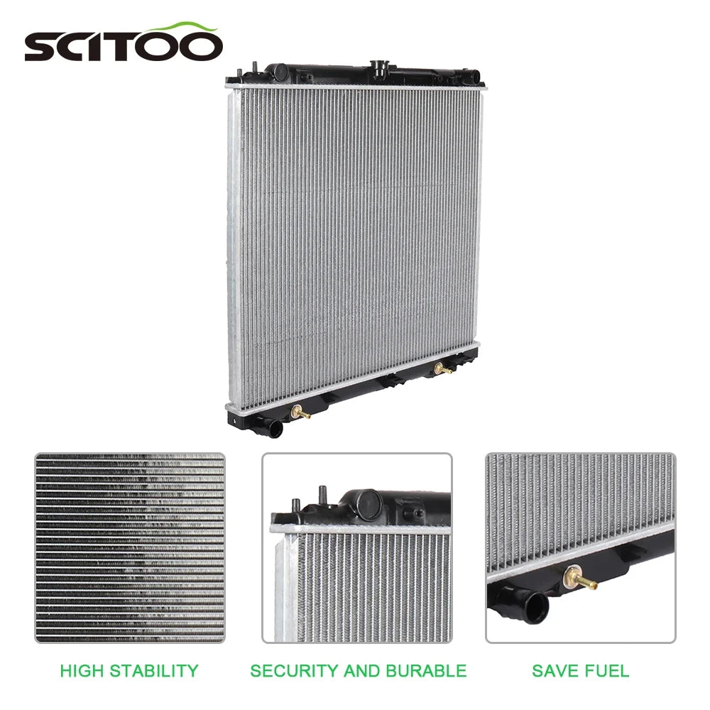 Scitoo 2807 Radiator fits for 2005 2006 2007 2008 2009 2010 2012 2013 2014 2015 for Nissan Frontier Extended Cab Pickup/Crew Cab Pickup 4-Door 4.0L CU2807 NI3010204; NI3010235
