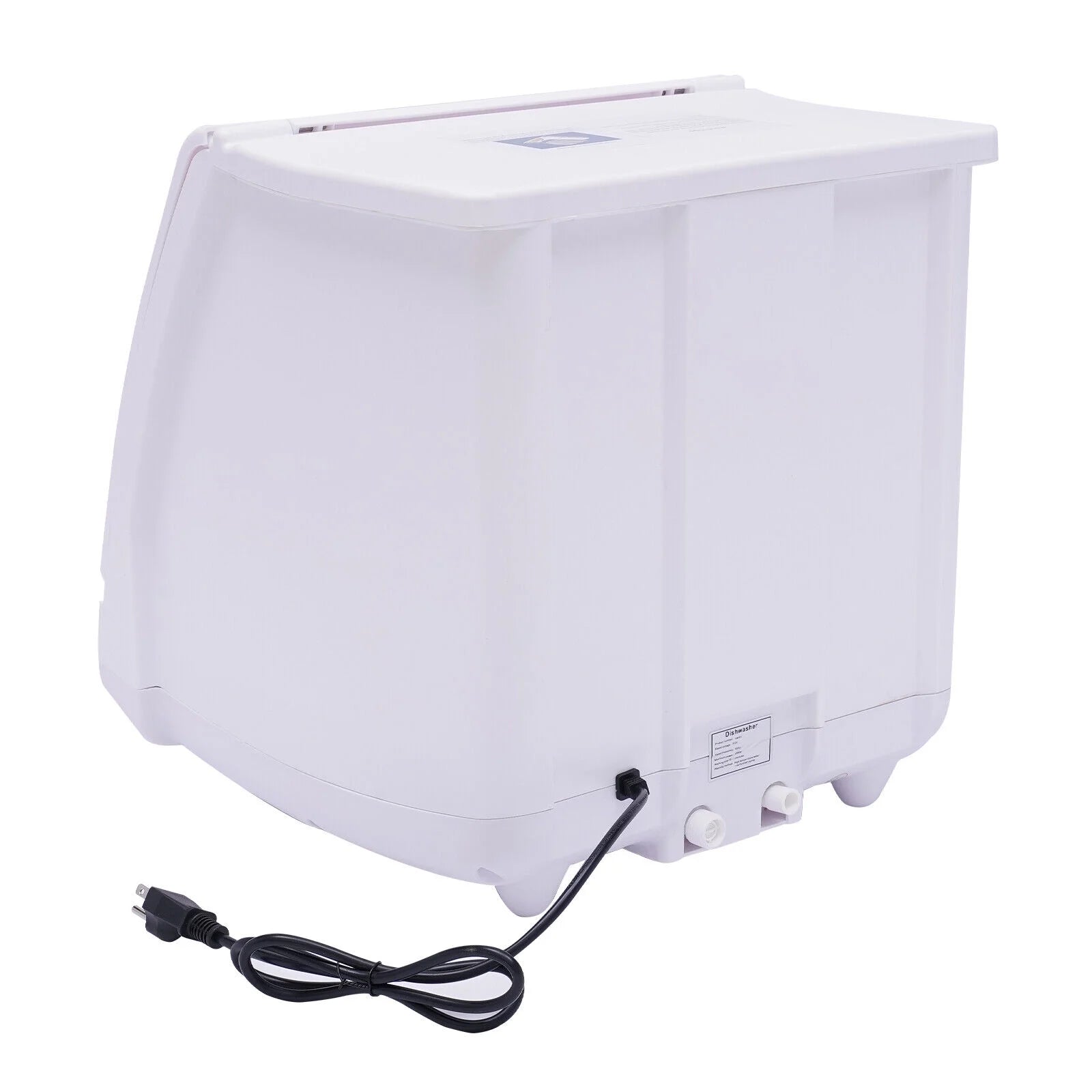 110V 1200W Portable Countertop Dishwasher with 12 Water Outlets and 360?�� Spraying Cleaning 15.74*15.74*17.71in for Homes, Apartments, Dormitories