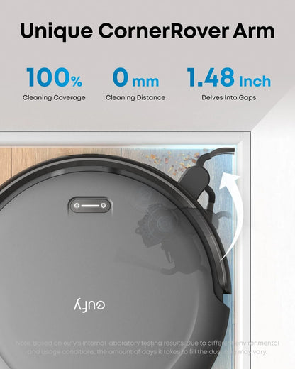 eufy C10 Robot Vacuum with Self Emptying Station, Edge Expansion Brush, 2.85-Inch Ultra-Slim Body, Carpet Cleaning