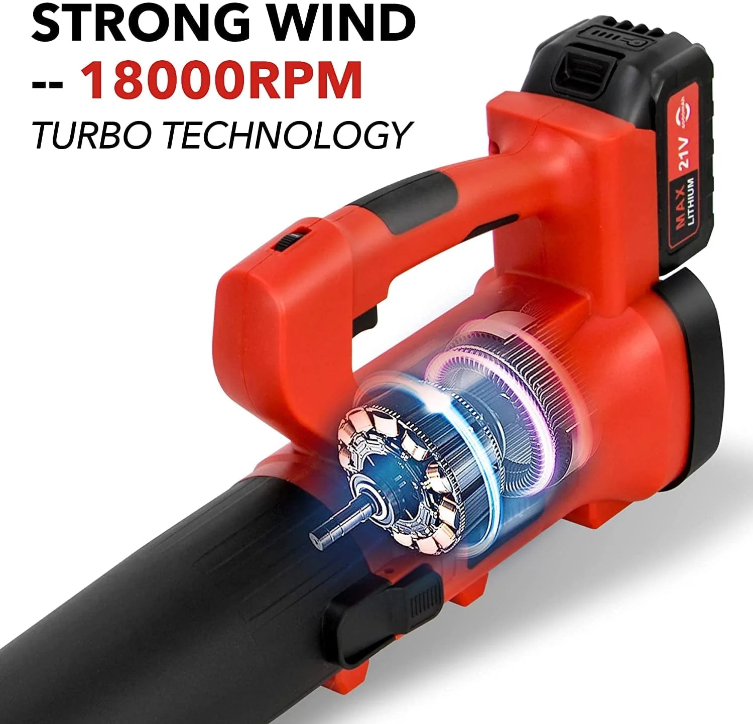 Cordless Leaf Blower 400CFM 6-Speed 150 MPH with 4.0Ah Battery & Charger Electric Handheld Leaf Blower for Lawn Care Sweeping Snow and Surface Dust Cleaning