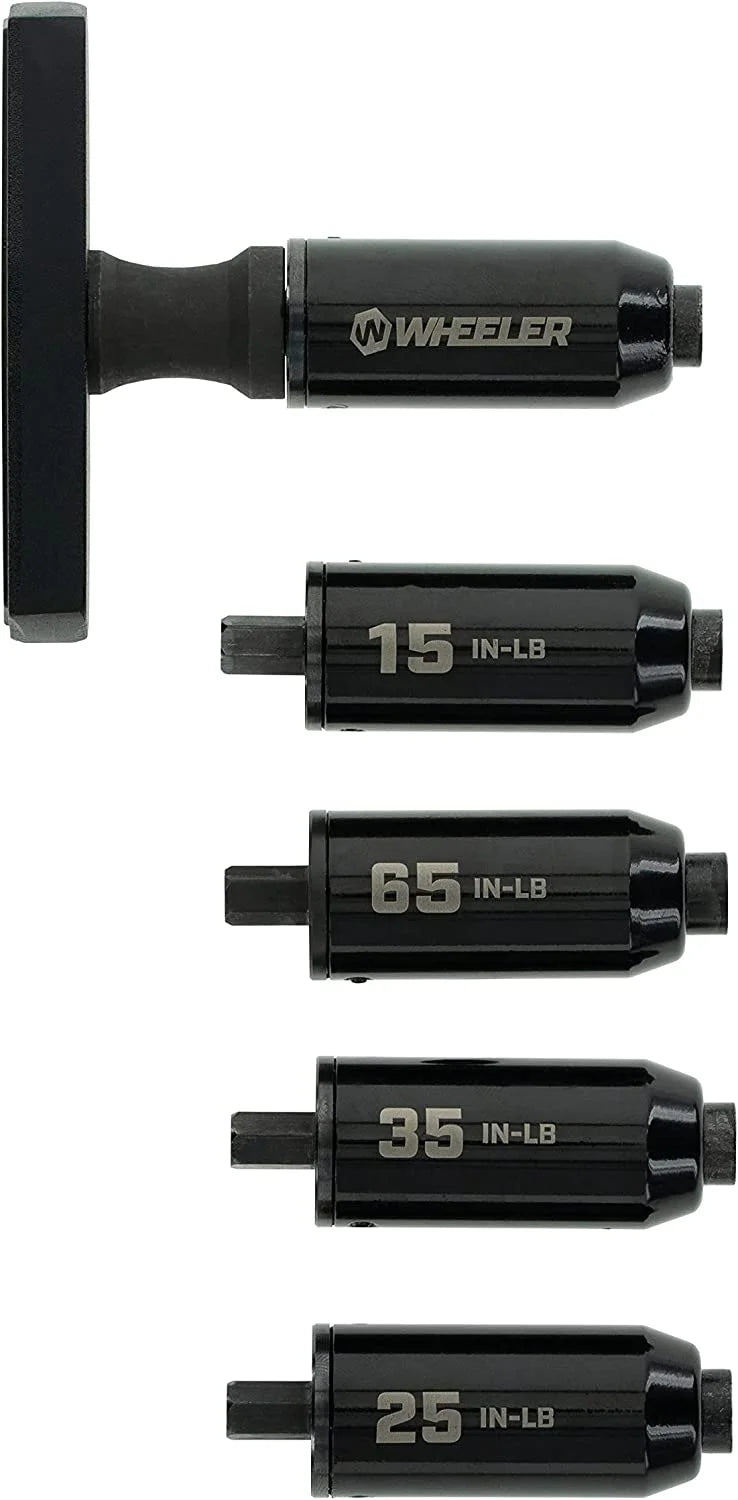 Wheeler F.A.T. Stix with 12 Screwdriver Bits, 5 Torque Limiters, and Storage Case for Firearm Building and Maintenance