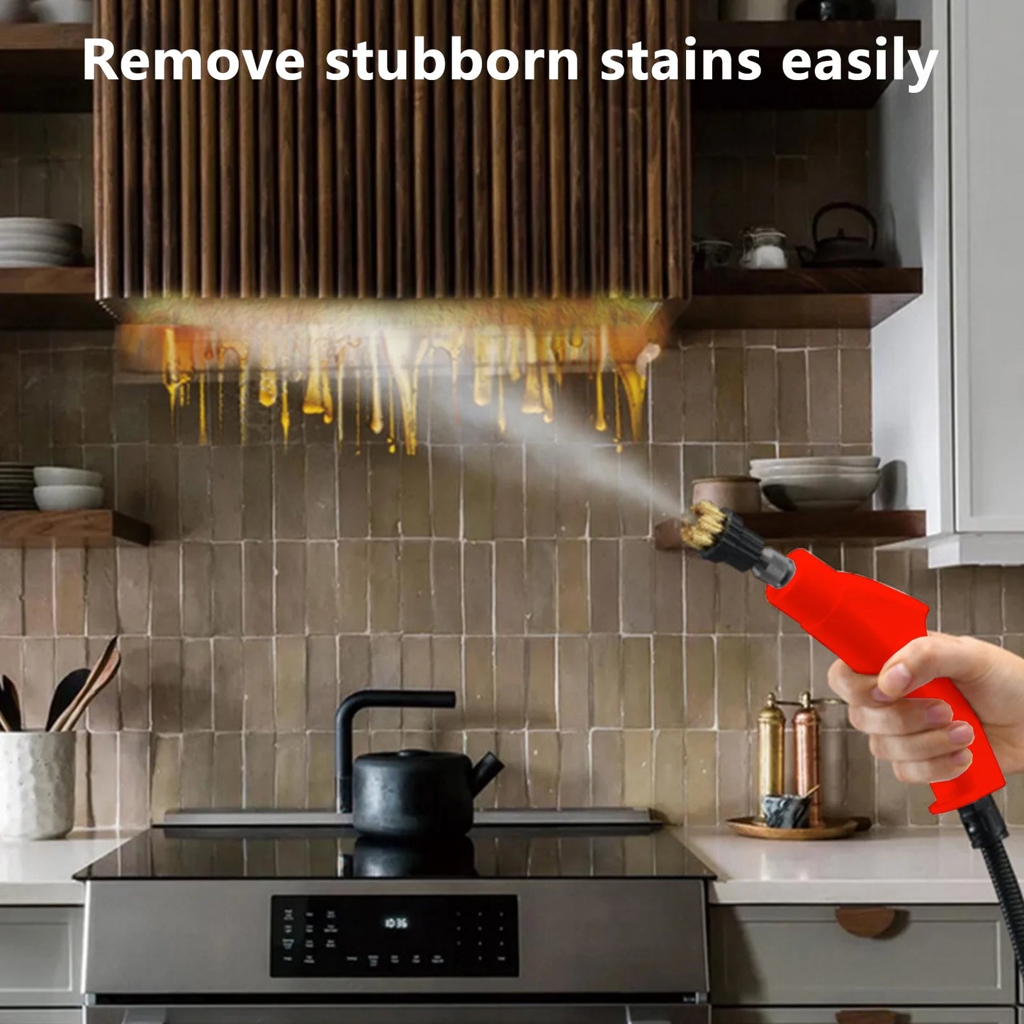 Cailmei Household High Temperature And High Pressure Cleaning Small And Portable Kitchen Decontamination Cleaning Red Free Size