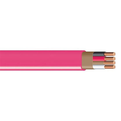 Southwire 100 ft. 10-3G NM-B Copper Building Wire, Pink