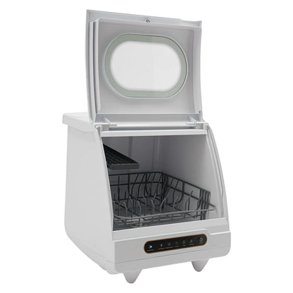 1200W mini Portable Countertop Dishwasher 360�� Rotating Deep Cleaning Dishwasher