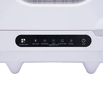 White Desktop Dishwasher, 1200W Compact Automatic Dishwasher, 5 Washing Programs Display 360�� Spray Arm, 72 �� C Hot Water Rotary Cleaning, Suitable for Apartment/Office/Kitchen/RV