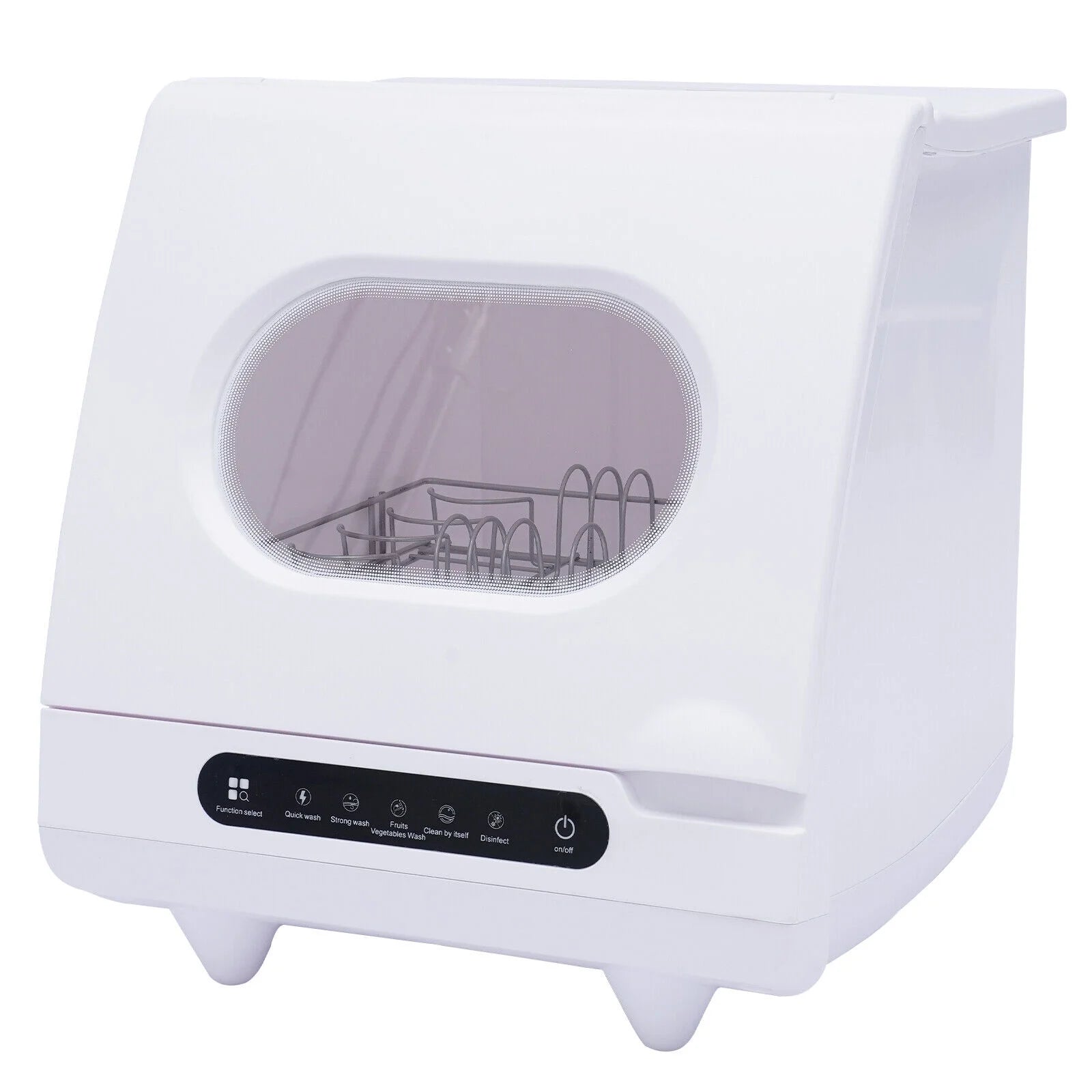 1200W Portable Countertop Mini Dishwasher Dish Washing Machine 5 Washing Program for cleaning dishes, vegetables, fruits