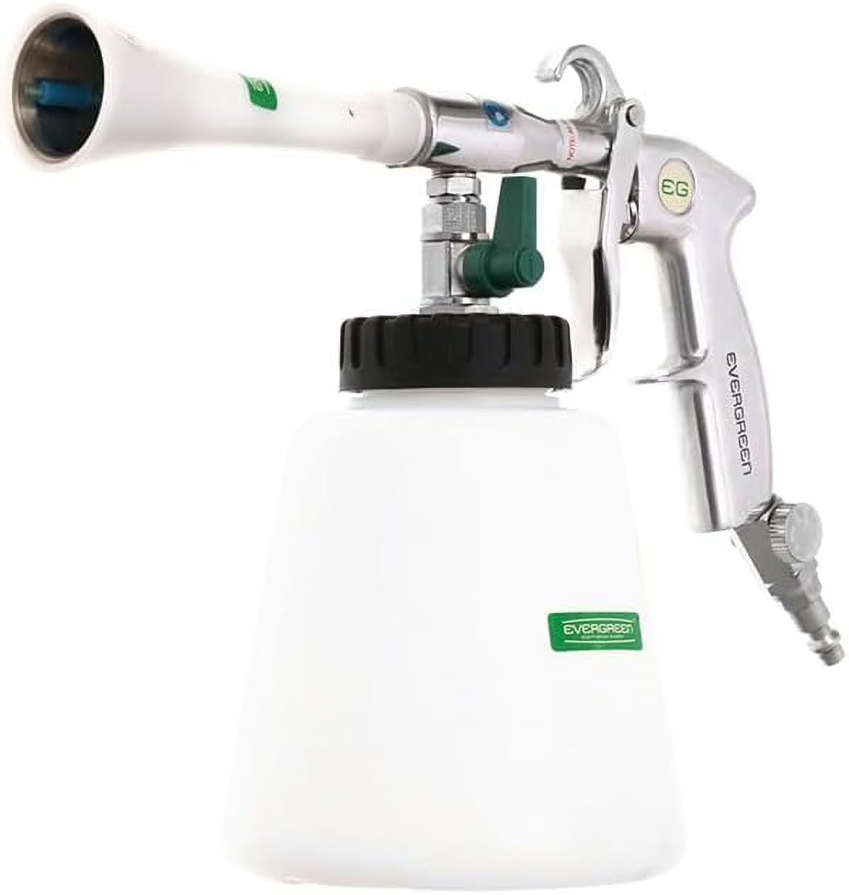 Nanoskin EVERGREEN Classic Tornado Cleaning Tool - Patented Pneumatic Cleaning Spray & Air Dry Device | Emits Pressurized Low Moisture to Detox Carpet, Plastic, Upholstery, Crevice, Felt, Metal & More