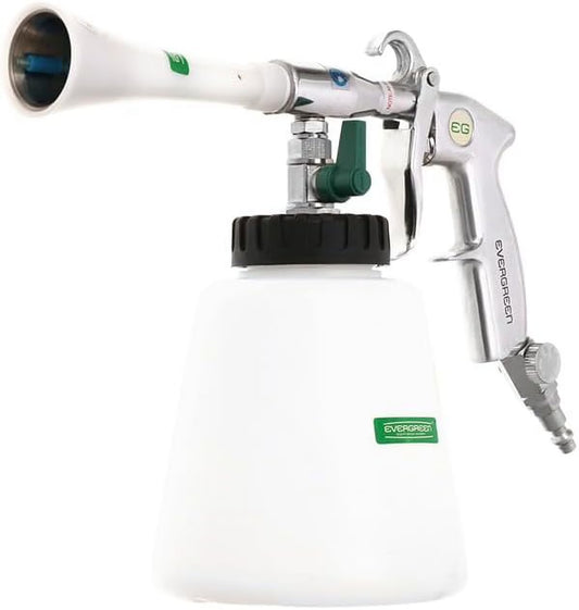 Nanoskin EVERGREEN Classic Tornado Cleaning Tool - Patented Pneumatic Cleaning Spray & Air Dry Device | Emits Pressurized Low Moisture to Detox Carpet, Plastic, Upholstery, Crevice, Felt, Metal & More