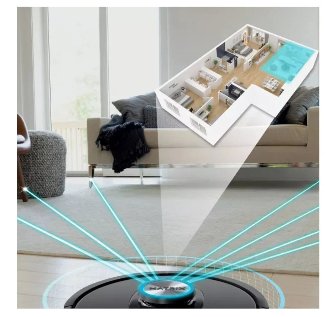 Restored Shark R-RV2310AE Matrix Self Empty Robot Vacuum for Carpets & Hardfloors with Self-Cleaning Bagless Base (Refurbished)