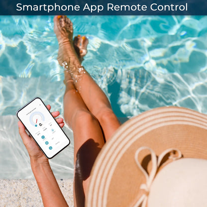 Rinoson Smart Saltwater Pool Chlorinator System Up to 18,000 Gallons Pool, Warranty-App Remote Control & Titanium Plate Self-Cleaning WiFi Salt Chlorine Generator for Pools