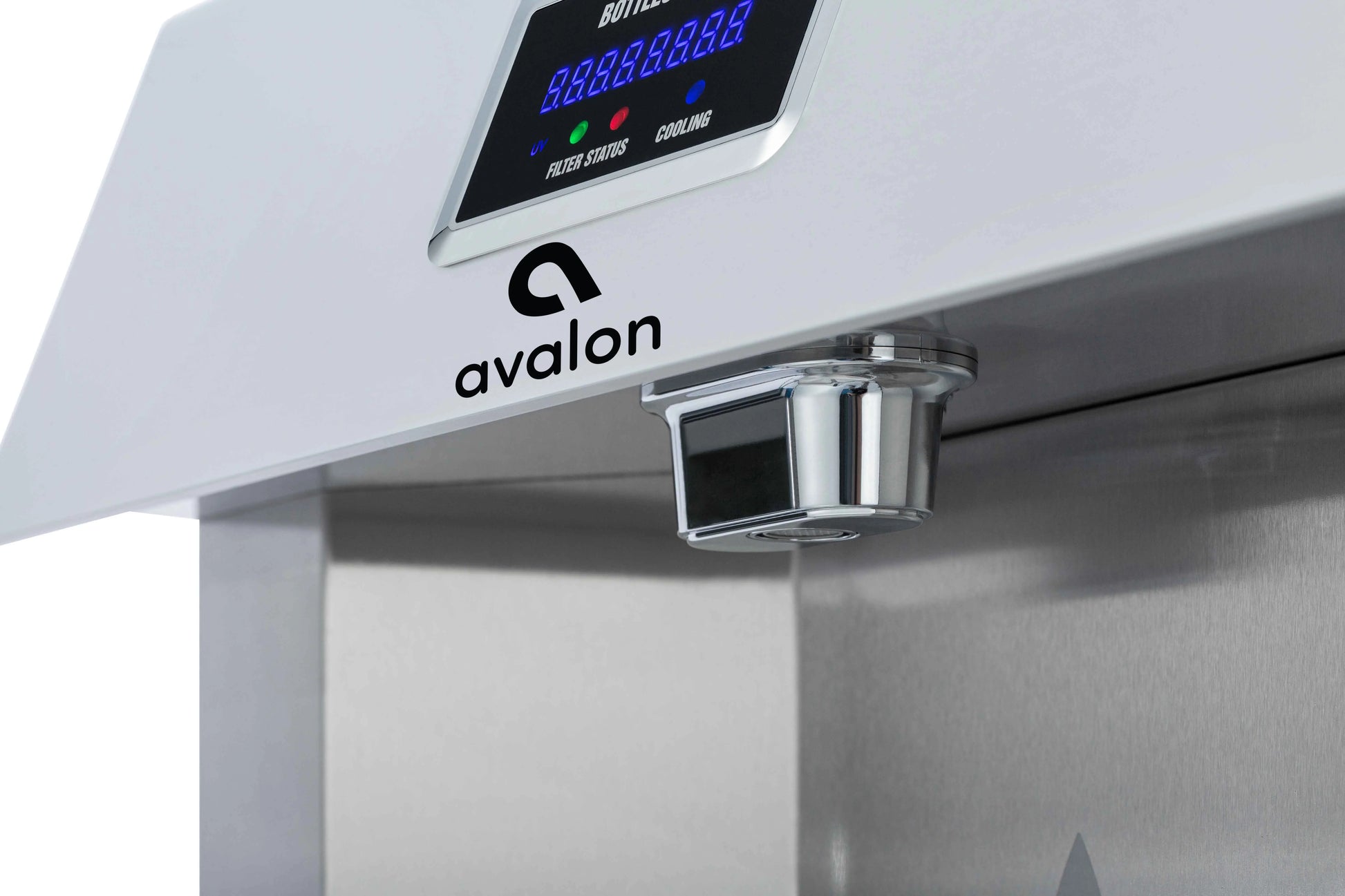 Avalon Wall Mounted Water Fountain with Bottle Filling Station, High Capacity Cooling, Sensor Dispensing, Self Cleaning, Digital Bottle Counter Display, Dual Filtration, ADA Compliant