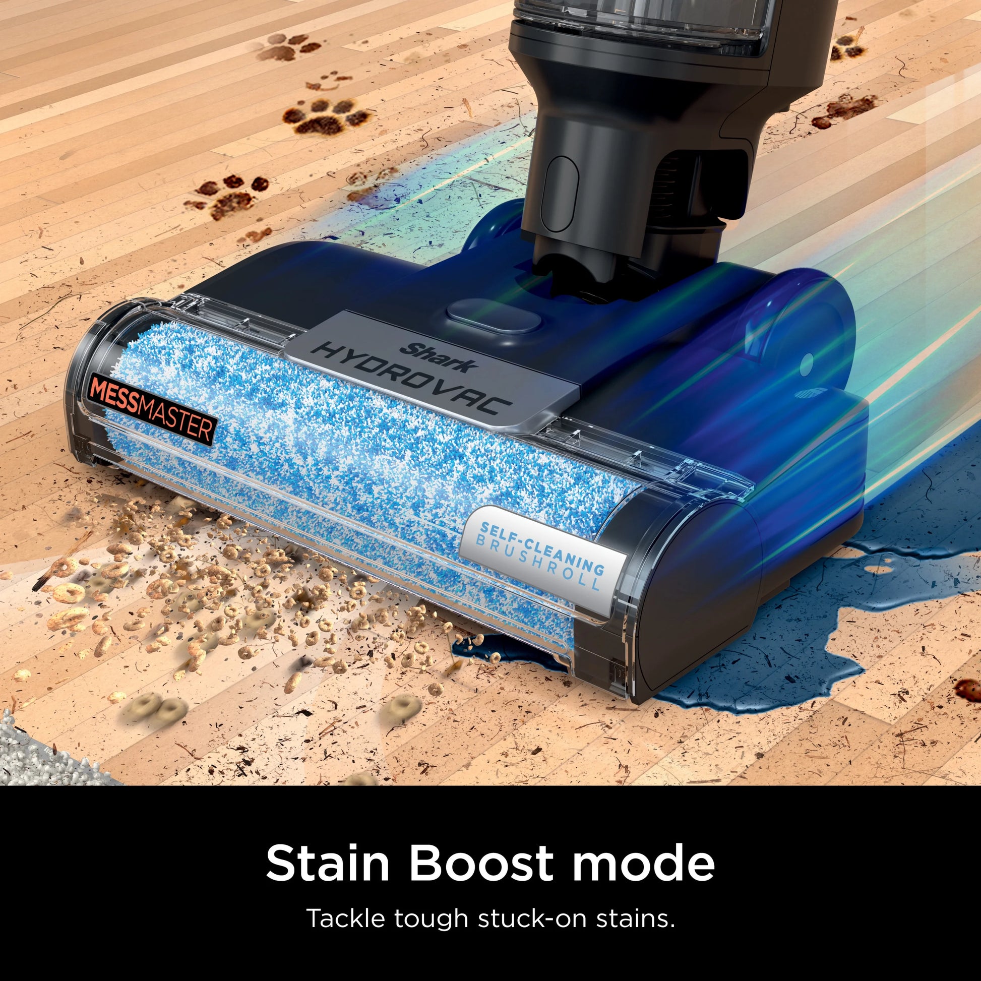 Shark HydroVac MessMaster 3-in-1 Vacuum Cordless Mop w/ Self-Cleaning, Stain Boost 12oz Formula, WD260