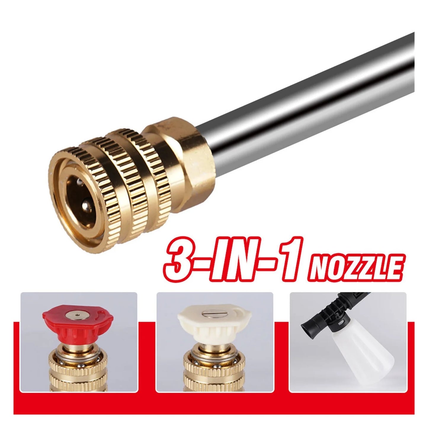 150Bar Brushless Electric Spray Gun 3200W High Pressure Water Cleaning Machine Garden Cleaning Tools For 18V Battery