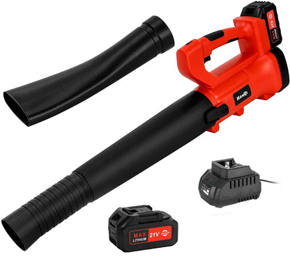 Cordless Leaf Blower 400CFM 6-Speed 150 MPH with 4.0Ah Battery & Charger Electric Handheld Leaf Blower for Lawn Care Sweeping Snow and Surface Dust Cleaning