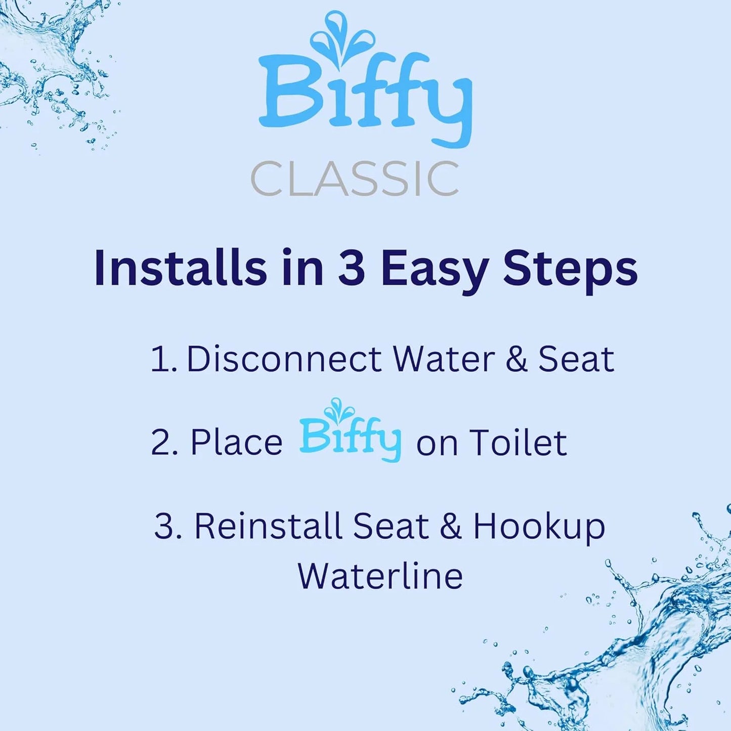 Classic (Universal) Bidet Attachment: Clinically Tested, Improved Hygiene, Self-Cleaning 8-Stream Nozzle, Non-Electric, Adjustable Water Pressure, Easy Install (Universal Classic)