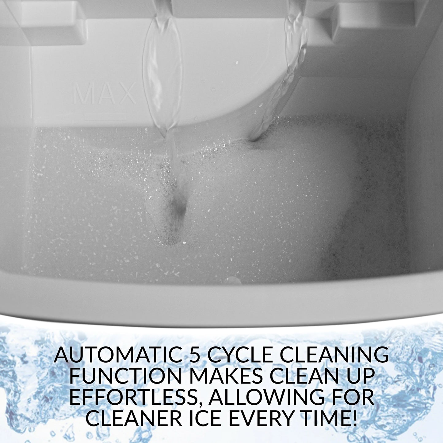 Igloo Handled Automatic Ice Machine Self Cleaning Countertop Ice Maker with Scoop, Aqua