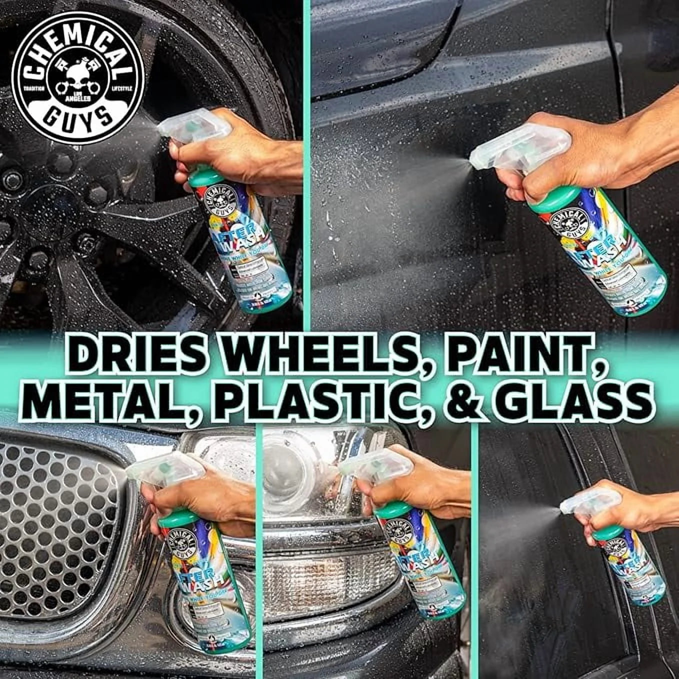 Chemical Guys HOL_128 Car Cleaning Kit, with Car Wash Soap, Car Wash Bucket and 16oz Car Care Cleaning (8 items)