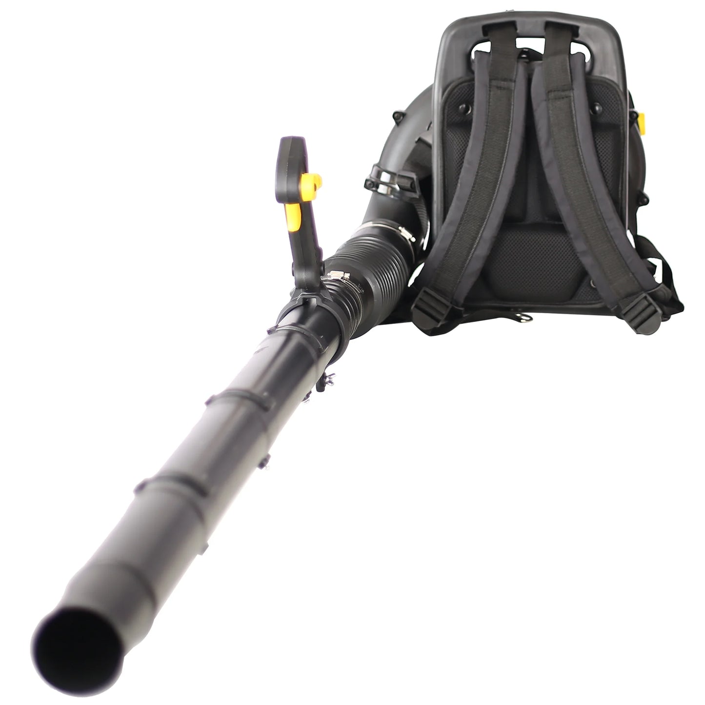 SESSLIFE Backpack Blower, Heavy-Duty Padded Backpack for All Day Comfort, 52CC 2-Cycle Gas Backpack Leaf Blower for Cleaning, Black & Yellow