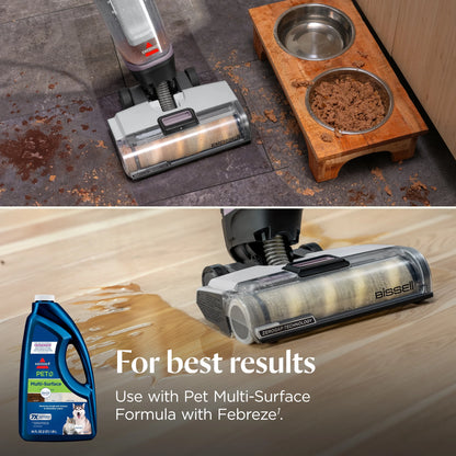 BISSELL CrossWave Edge, Corded, Multi Surface Hard Floor Cleaner Wet Dry Vacuum with Zero-Gap Edge Cleaning Technology, Self Cleaning Cycle, Pet Multi-Surface Febreze Trial Formula, 4157