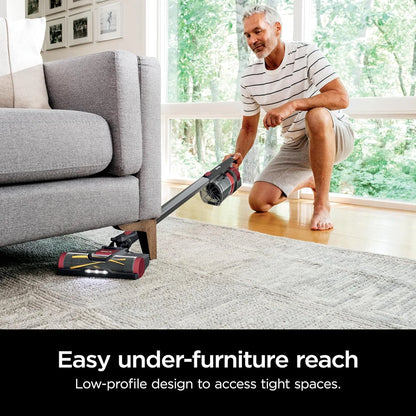 Restored Shark WZ250RD Pet Pro Cordless Stick Vacuum with PowerFins Brushroll, XL Capacity, Self-Cleaning BrushRoll, Red (Certified)(Refurbished)