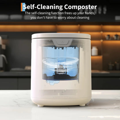 Danolapsi 3.5L Electric Kitchen Composter Smart Odorless Compost Bin Auto-Cleaning,Countertop Food Waste Composting Machine -Fast 4-6H Food Waste to Fertilizer Conversion for Outdoor Use