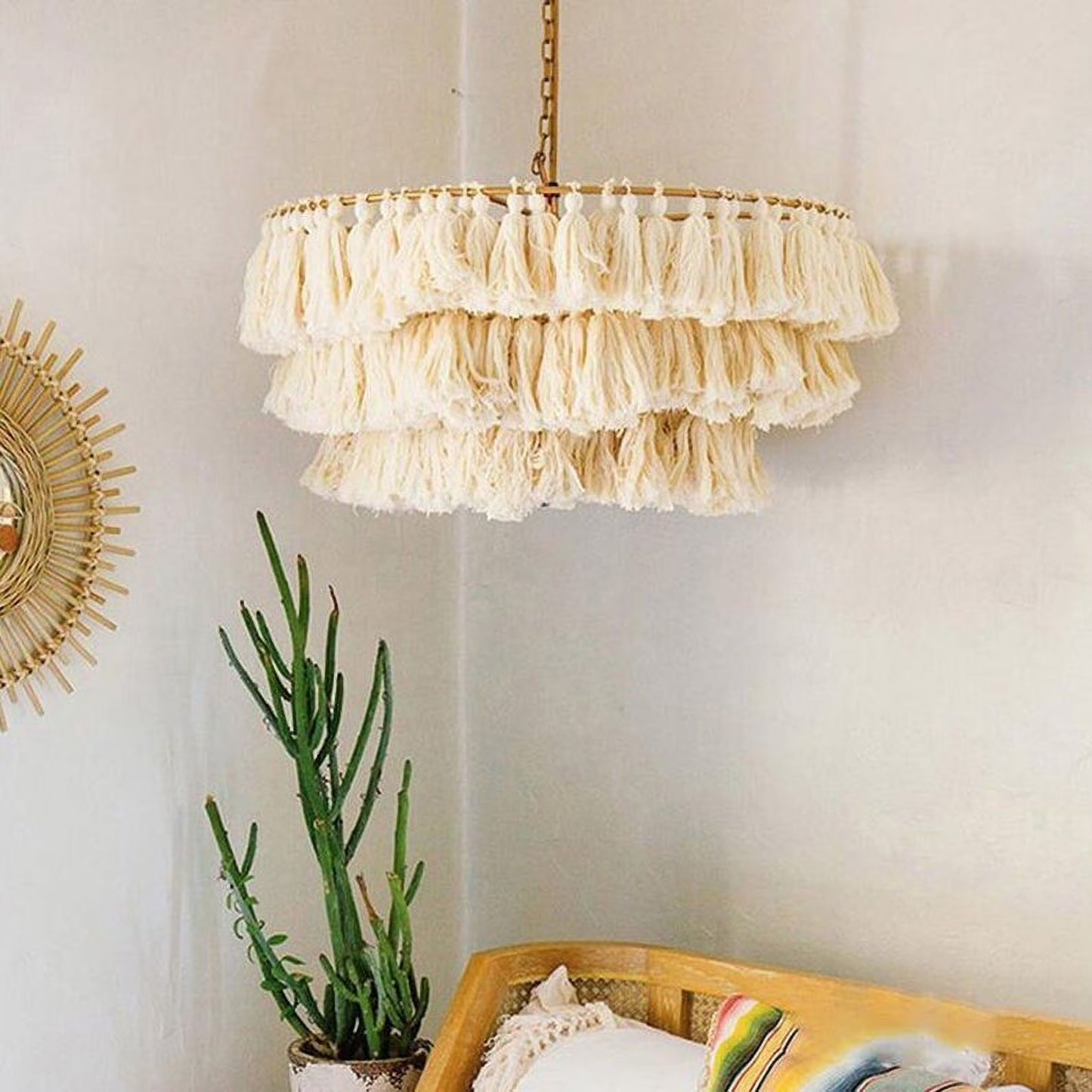 Arturesthome Handmade Woven Rope Pendant INS Creative Home Decoration Lampshade
