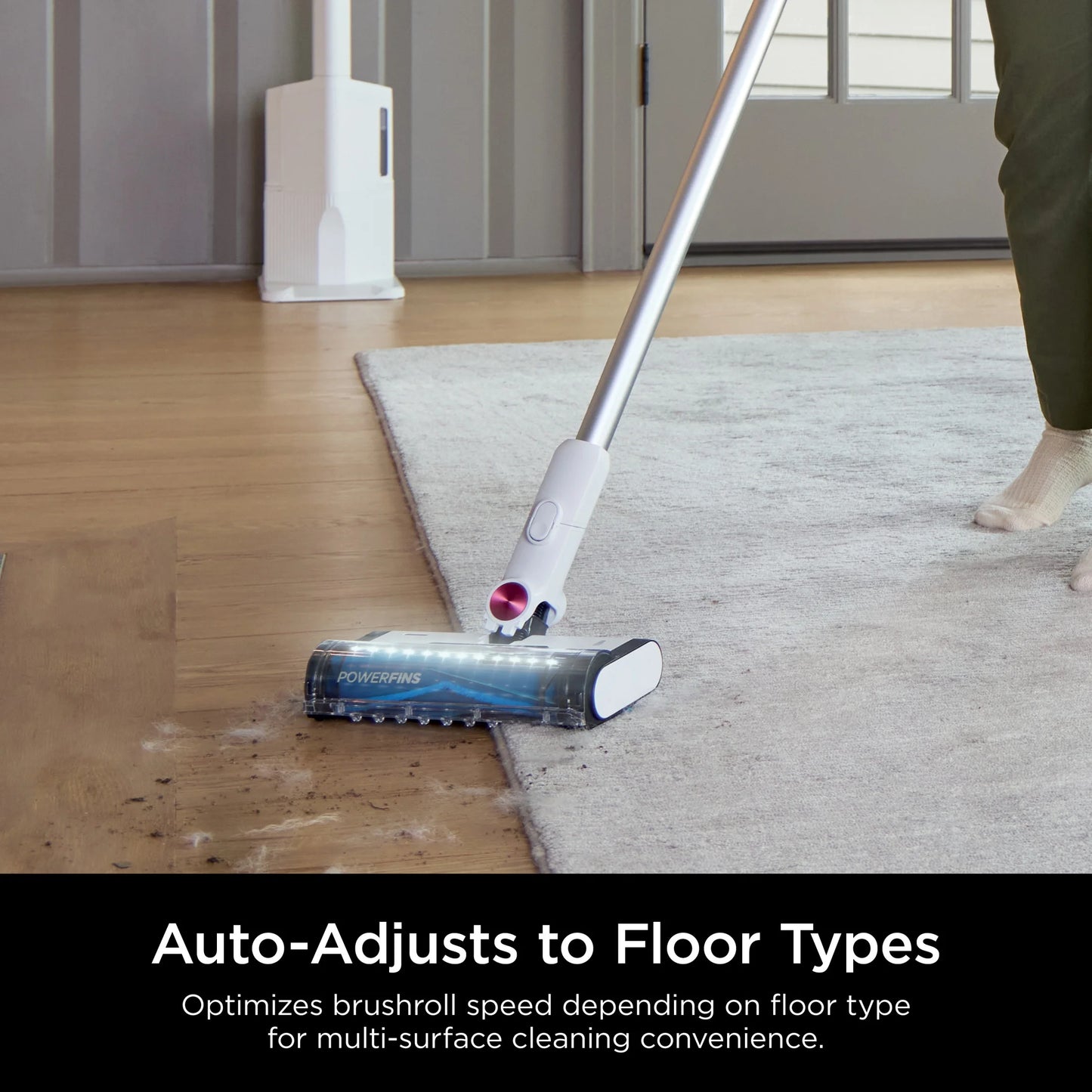 Shark Clean & Empty Cordless Stick Vacuum, Carpet and Hardfloors, Auto Empty Base, Self Cleaning Brushroll, HEPA Filter, BU3120 White