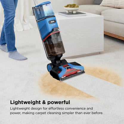 Shark? CarpetXpert? Upright Carpet & Area Rug Cleaner, Perfect for Pets, Lightweight & Powerful, Dirt, Grime, & Odor Removal, Carpet Shampooer, Cleaning Solution, Blue, EX121BRN