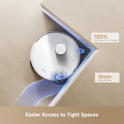 MOVA P50 Pro Ultra Robot Vacuum with Cleaning Solution, Removable&Liftable Mop,Anti-Tangle,Self Drying&Cleaning