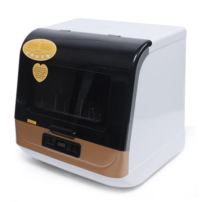Portable Countertop Dishwasher W/Steam& Air-dry Function, 4 Washing Programs, 360° Streak-free Deep Cleaning for Home Apartments& Rvs (12-20pc Once)