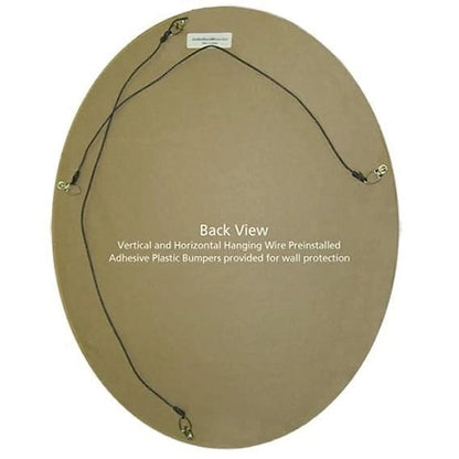 OVALCREST Oval Beveled Wall Mirror for Home Decor - Philadelphia Style