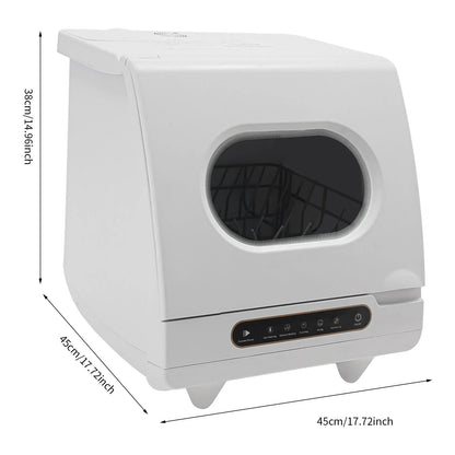 1200W mini Portable Countertop Dishwasher 360�� Rotating Deep Cleaning Dishwasher